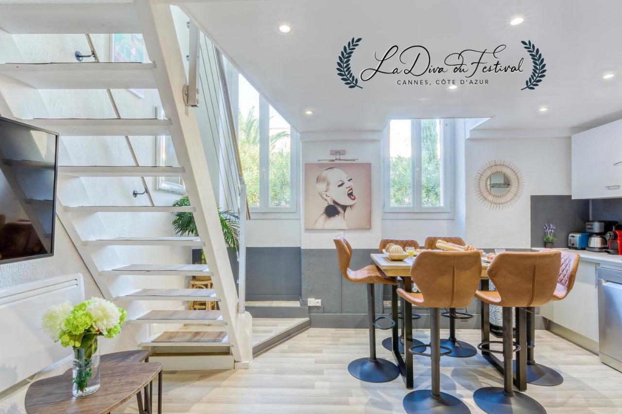 La Diva Du Festival - 10 Mn A Pied Palais & Plages - Cosy & Calme - Clim - Wifi Cannes Buitenkant foto
