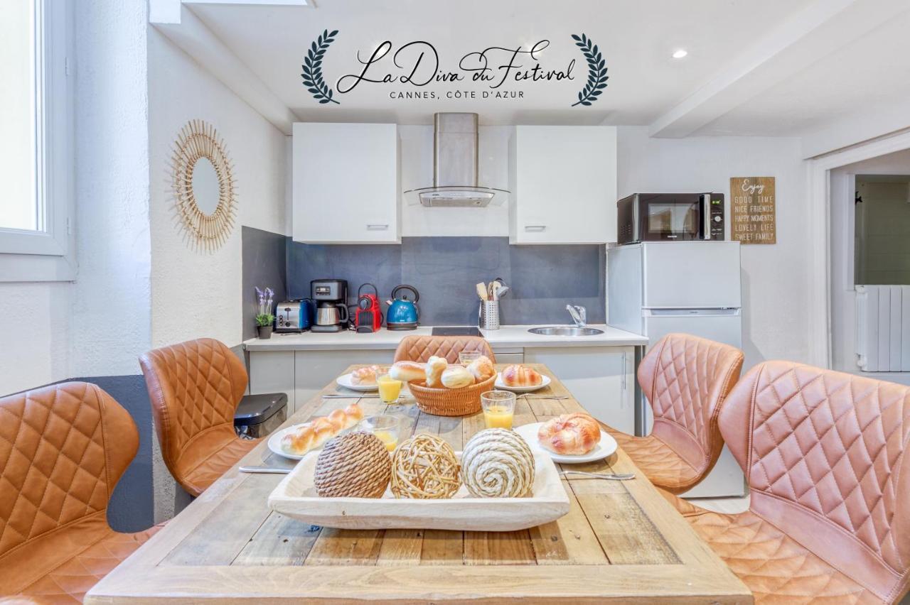 La Diva Du Festival - 10 Mn A Pied Palais & Plages - Cosy & Calme - Clim - Wifi Cannes Buitenkant foto
