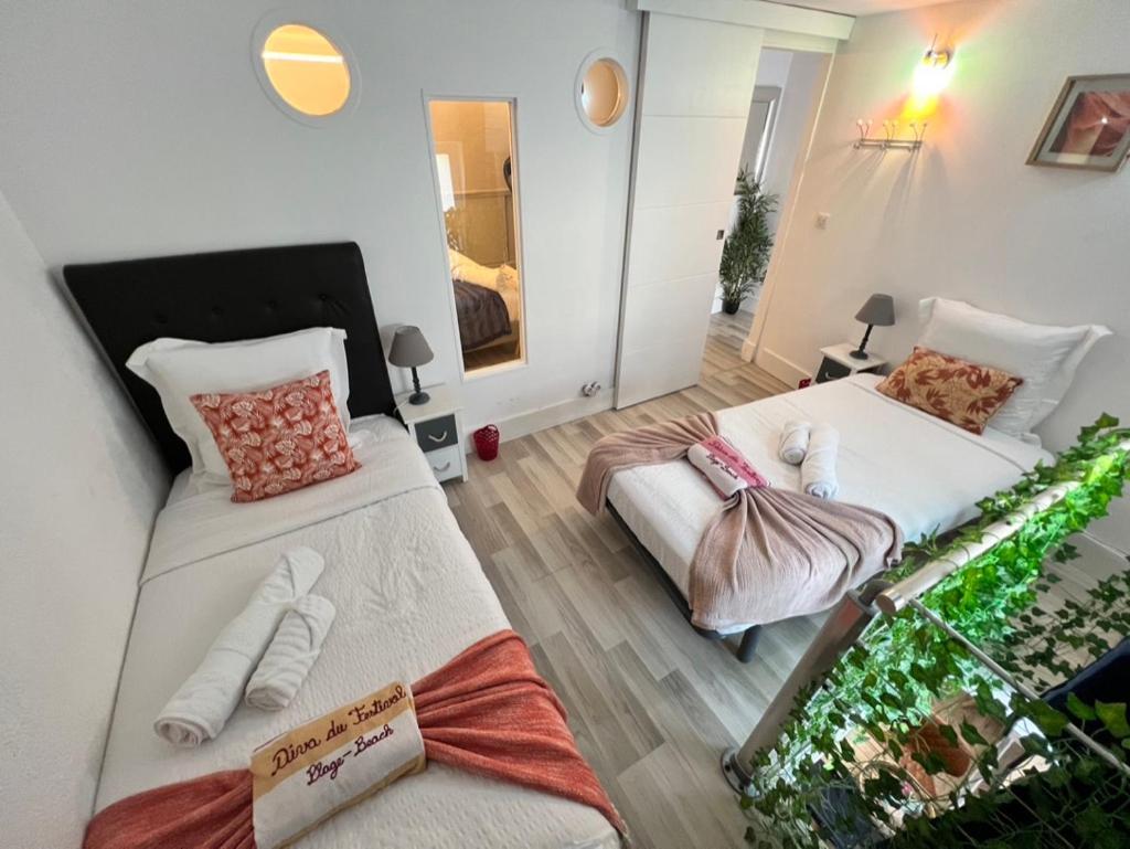 La Diva Du Festival - 10 Mn A Pied Palais & Plages - Cosy & Calme - Clim - Wifi Cannes Buitenkant foto